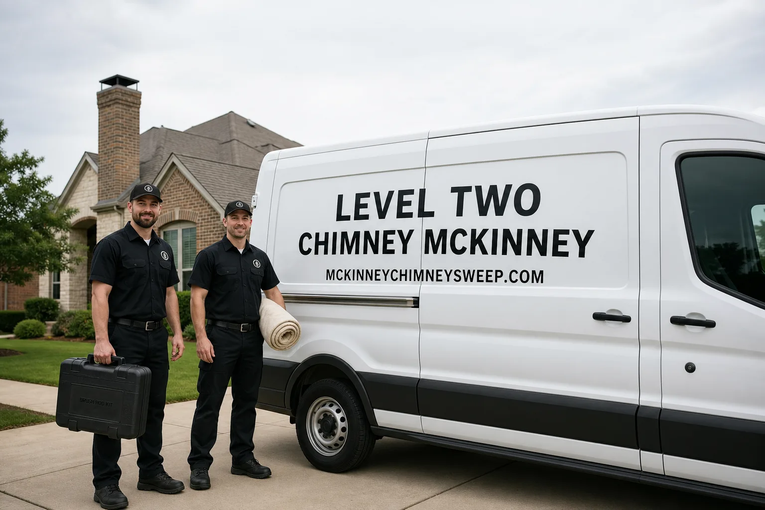 Level Two Chimney McKinney chimney cleaning team